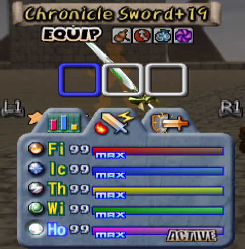 Chronicle Sword Max Attribute